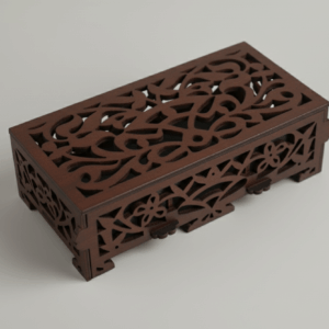 Scatola artistica Gilda in legno traforato